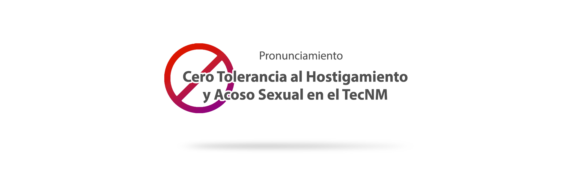 CERO TOLERANCIA ACOSO
